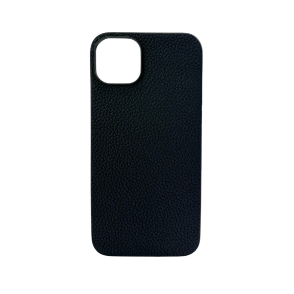 LindeCovers iPhone 13 - Ægte Læder Bagside Cover Black