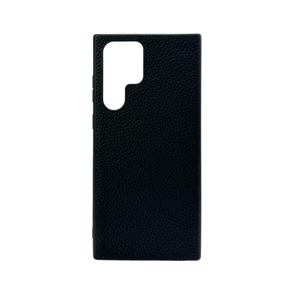 LindeCovers Samsung Galaxy S21 Ultra - Ægte Læder Bagside Cover Black