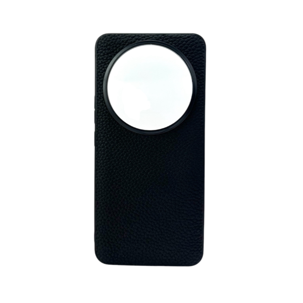LindeCovers Xiaomi 14 Ultra - Rigtig Læder Bagside Cover Black