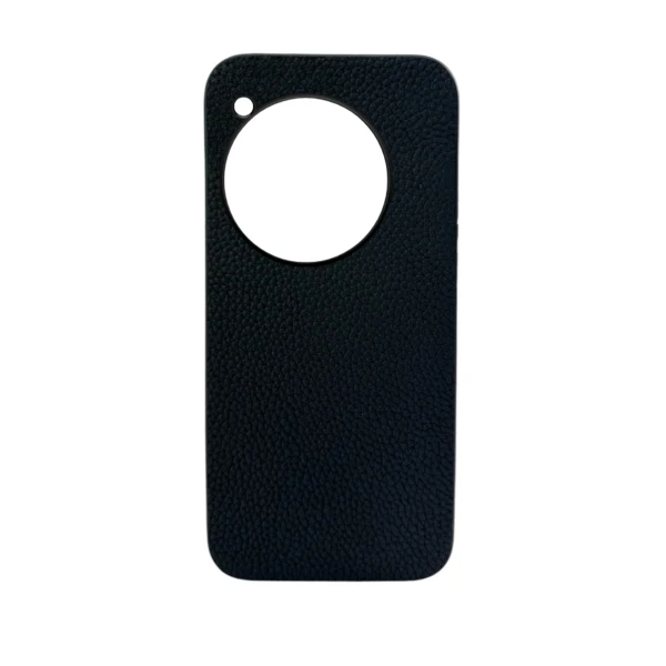 LindeCovers OnePlus 12 - Rigtig Læder Bagside Cover Black