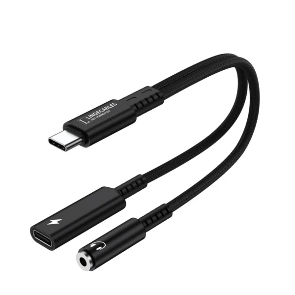 LindeCables 2-i-1 USB-C Adapter til 3.5 mm AUX