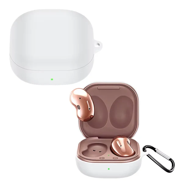 LindeCovers Samsung Galaxy Buds2/Live/Pro - Silikone Cover 5 White