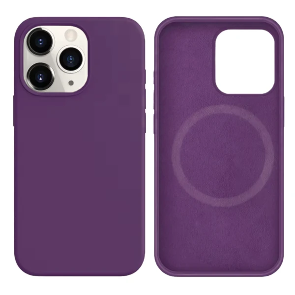 LindeCovers iPhone 16 Pro Max Silikonecover - MagSafe Kompatibel 45 Purple