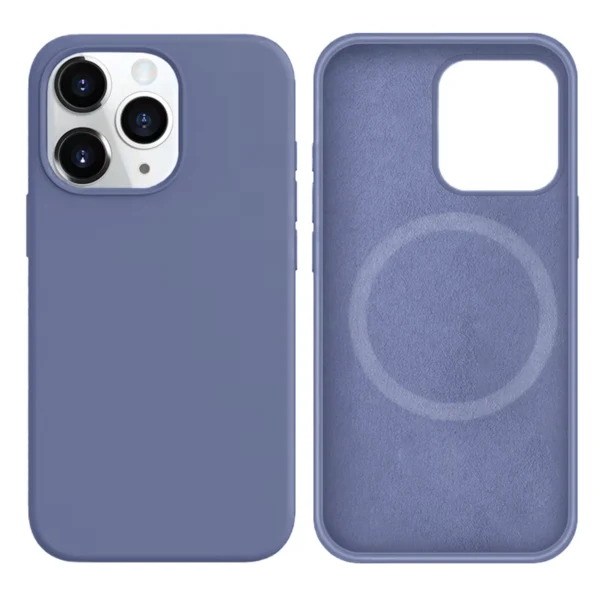 LindeCovers iPhone 16 Plus Silikonecover - MagSafe Kompatibel 46 Lavender Gray