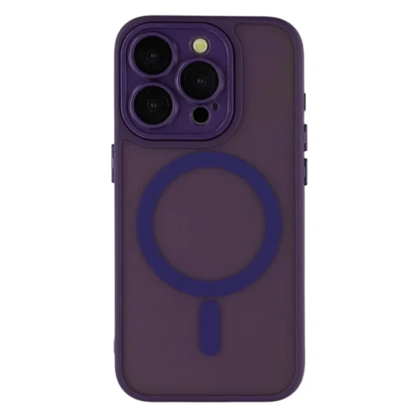 LindeCovers iPhone 13 Pro Premium Transparent Cover - MagSafe Kompatibel 06 Dark Purple
