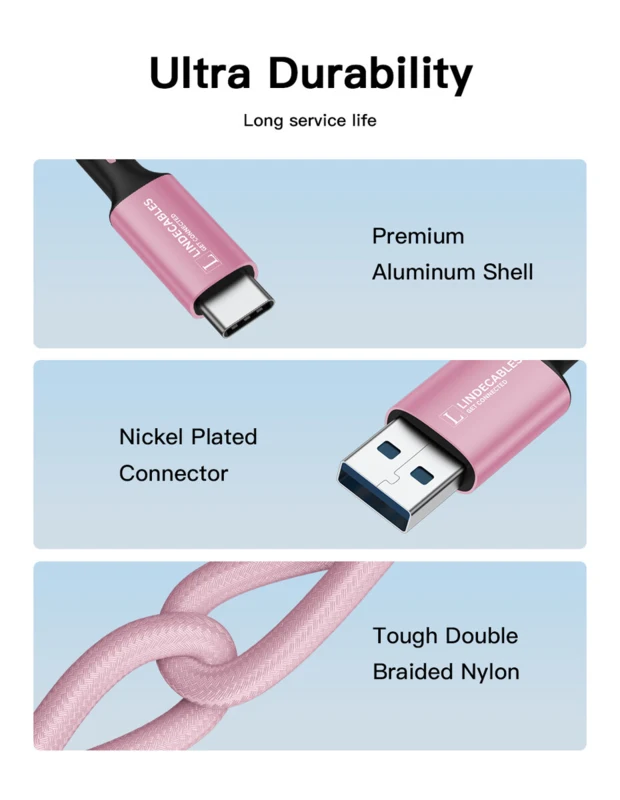 LindeCables - 0.5 m Pink