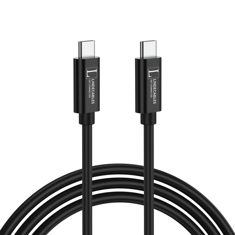 LindeCables - 1 meter - Sort