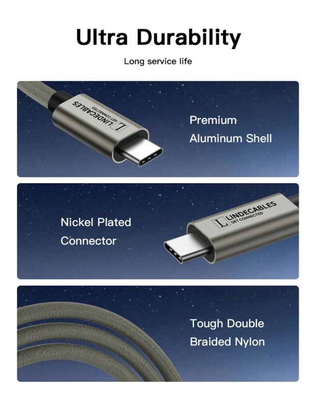 LindeCables - 1 meter - Guld