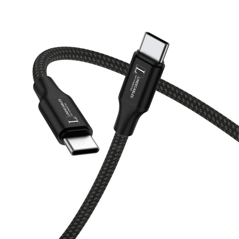 LindeCables - 1 meter - Sort