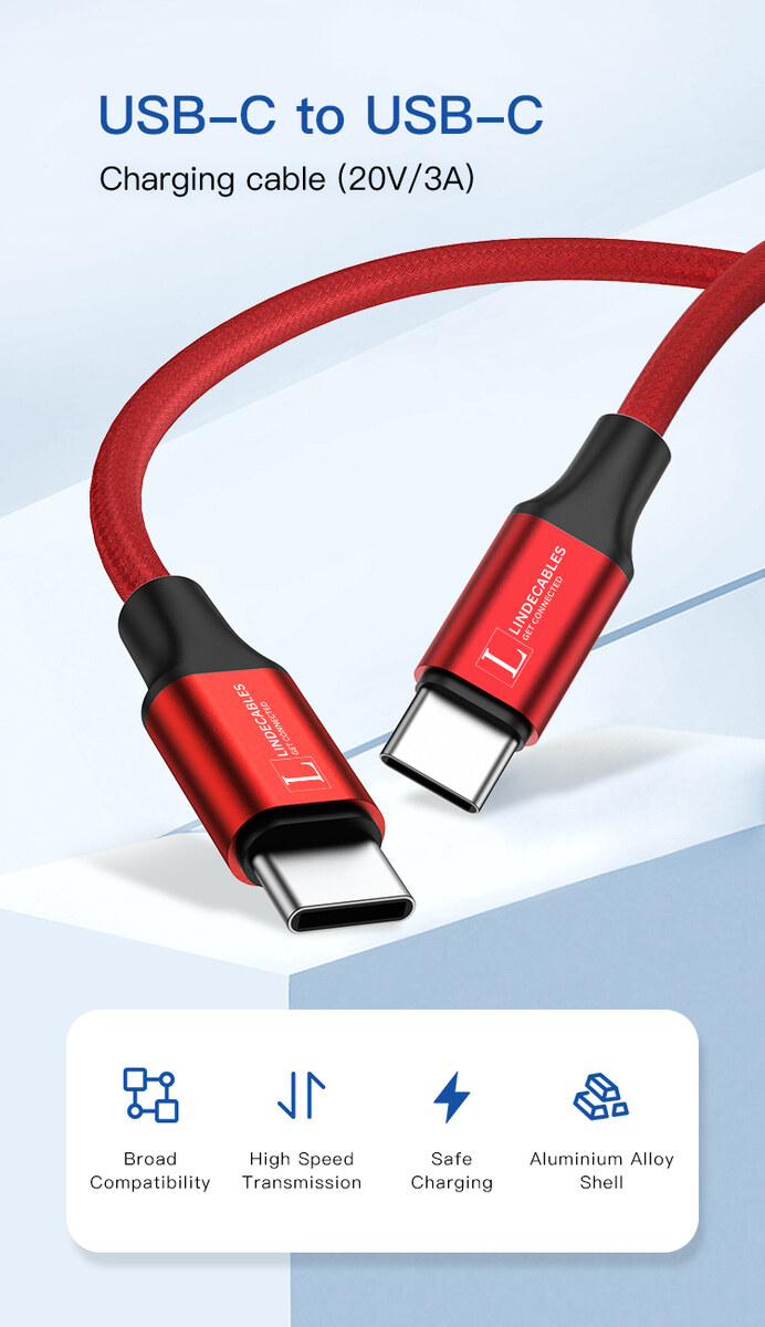 LindeCables - 2 meter - Rød