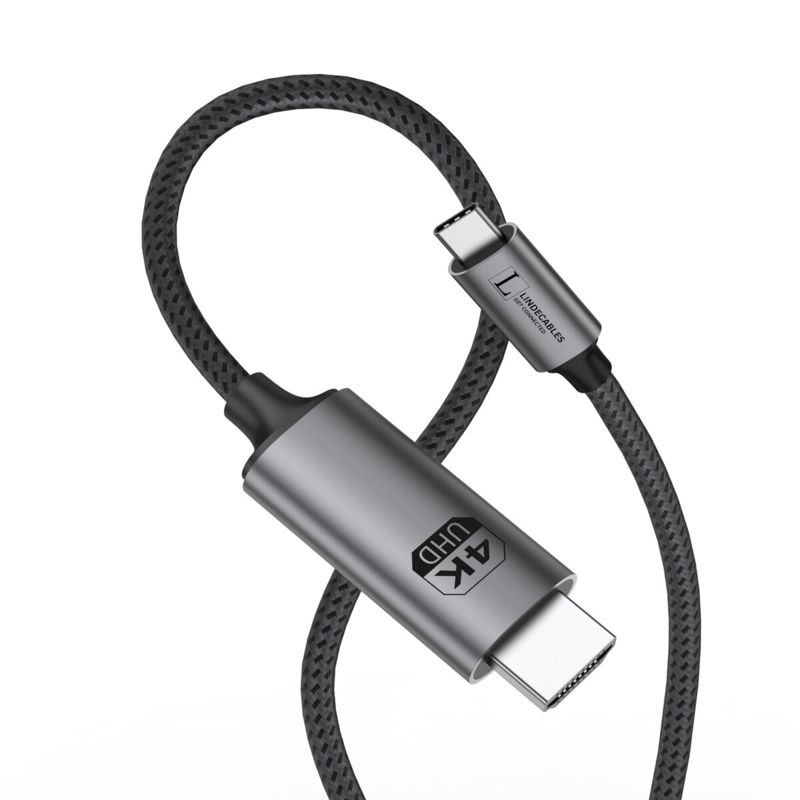 LindeCables - 1 meter - Grå