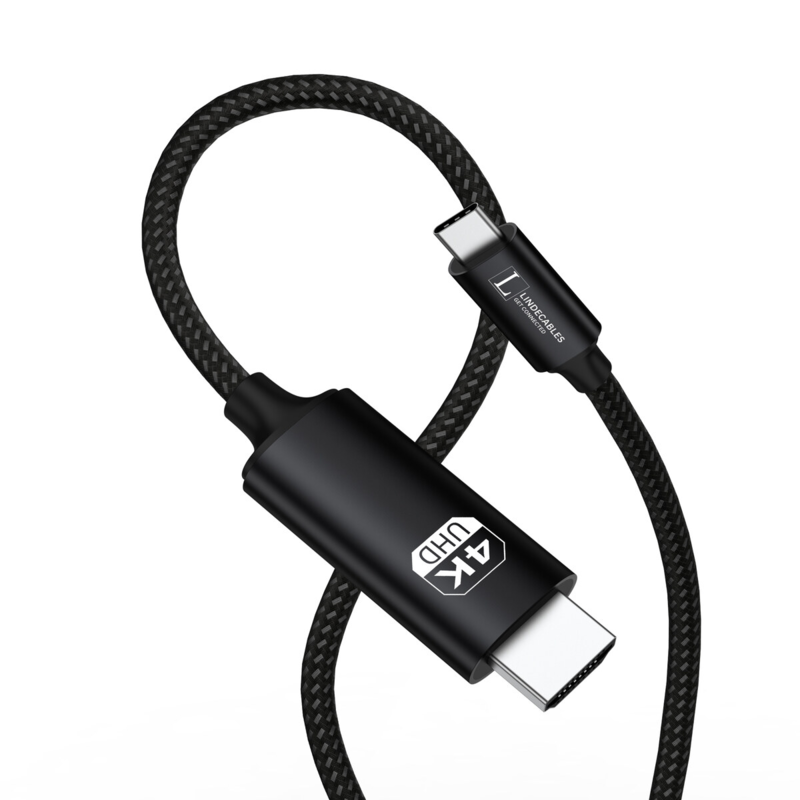 LindeCables - 2 Meter - Sort