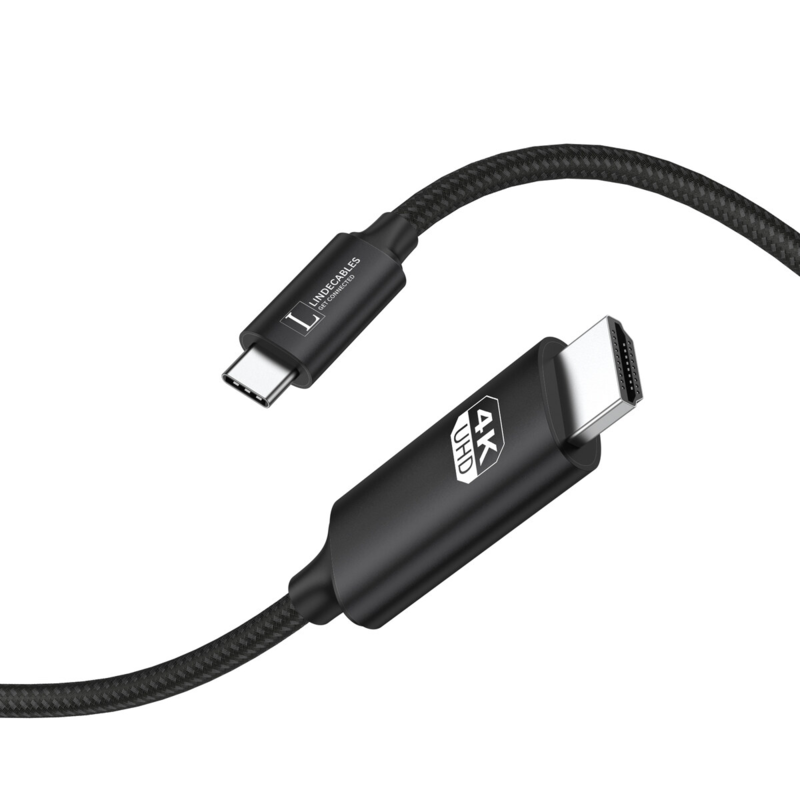 LindeCables - 2 Meter - Sort