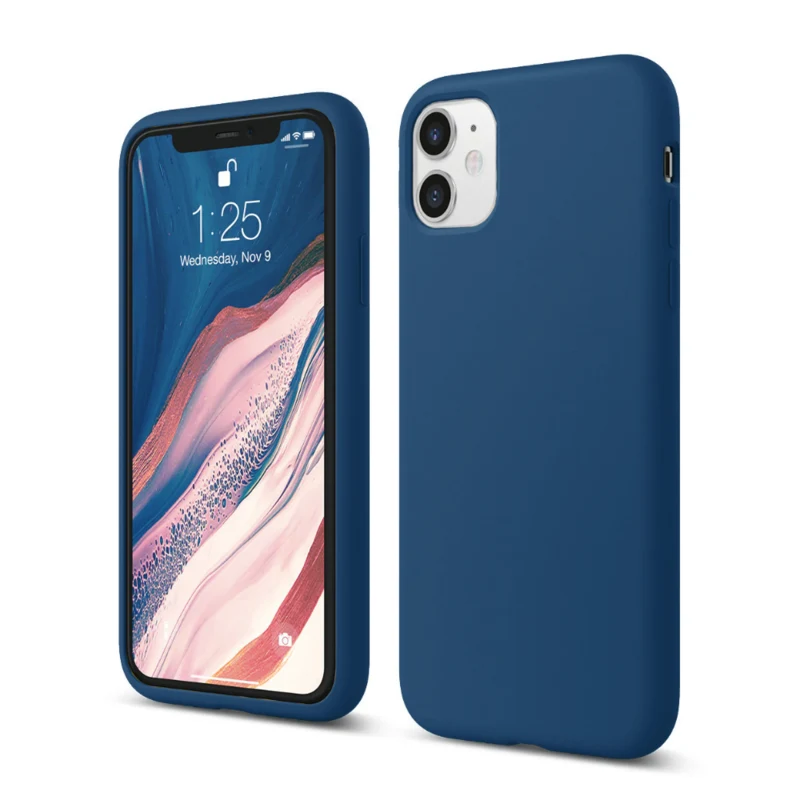 LindeCovers iPhone 11 - Silikonecover 74 Bird Feather Moniror