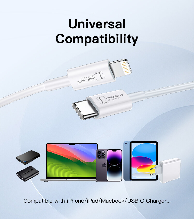 LindeCables - 2 m - Hvid