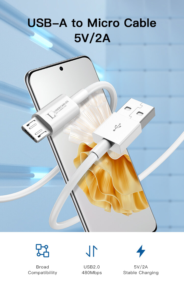 LindeCables - 1 meter - hvid