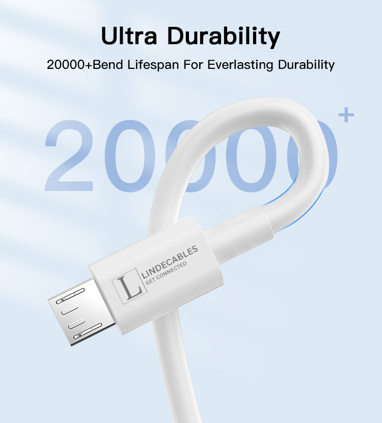 LindeCables - 1 meter - hvid