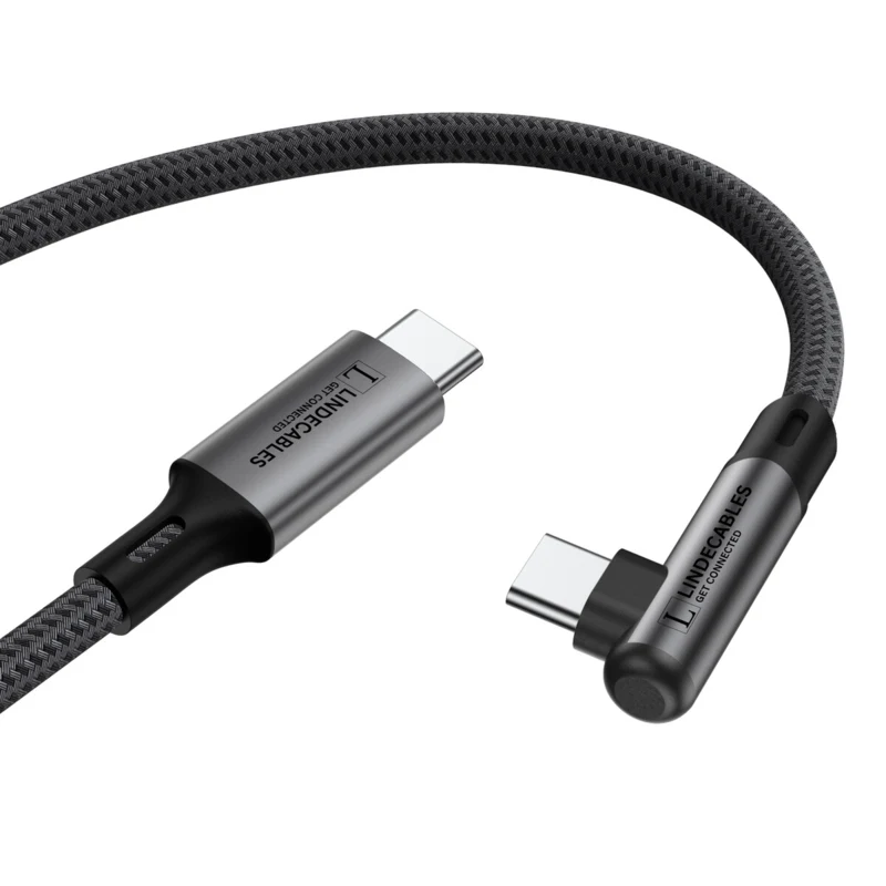 LindeCables USB-C 3.0 60W Premium kabel 90° - 1 m