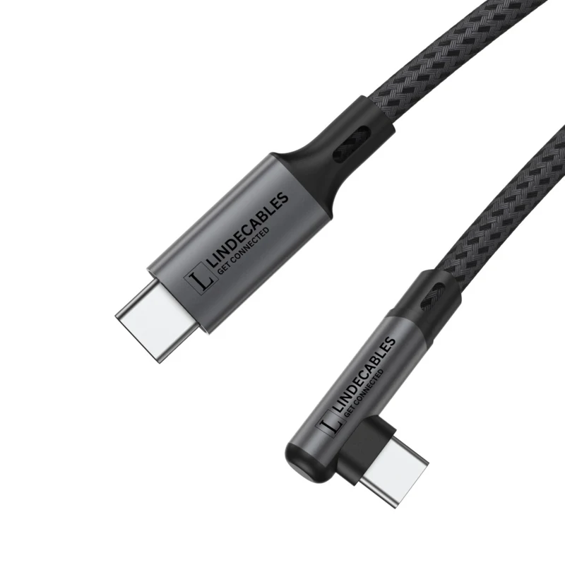 LindeCables USB-C 3.0 60W Premium kabel 90° - 1 m
