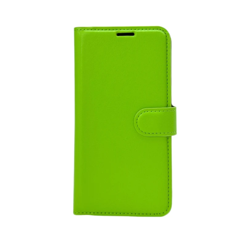 LindeCovers iPhone 13 - PU Litchi Læder Flip Cover 6 Green