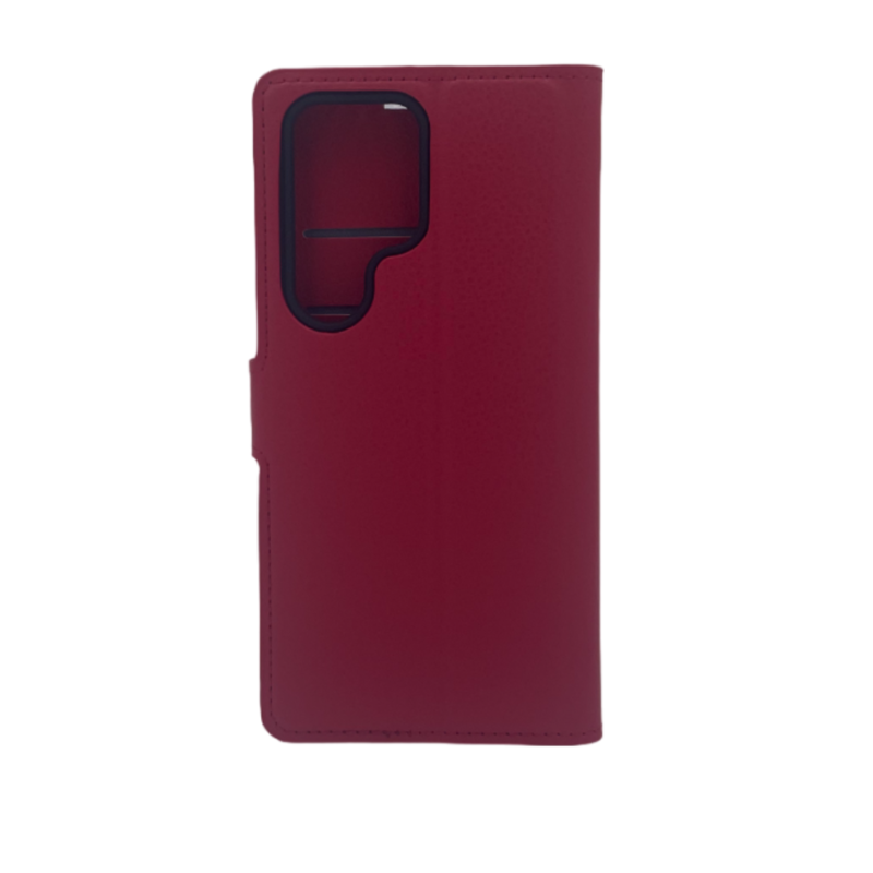 LindeCovers Samsung S24 Ultra PU-Læder Flip 4 Red