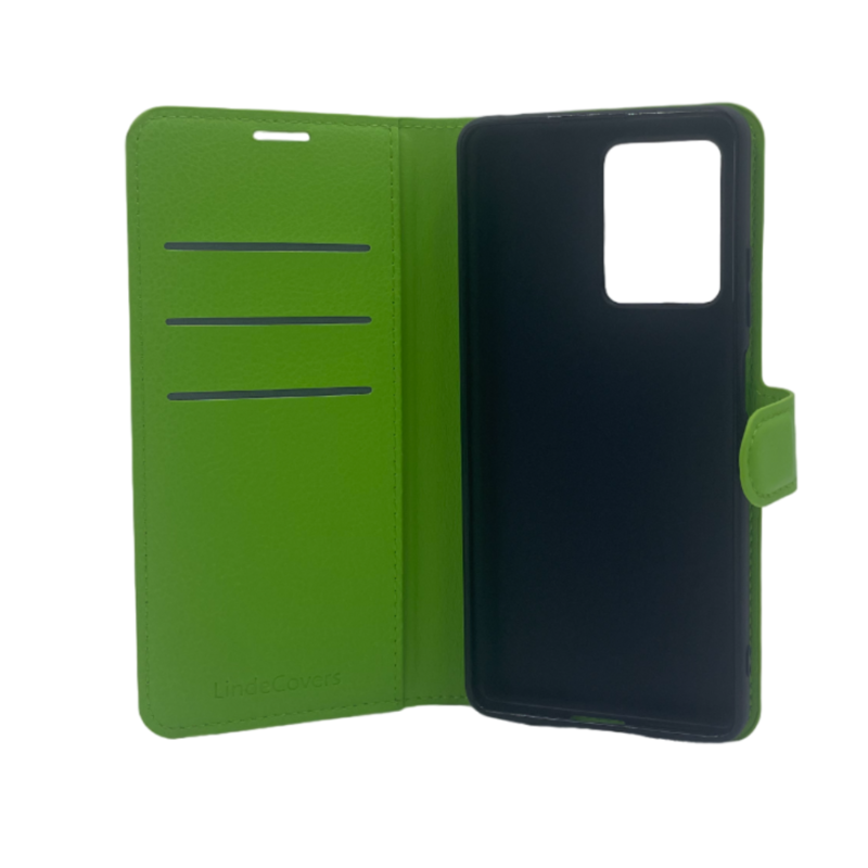 LindeCovers Xiaomi 13 Lite - PU Litchi Læder Flip Cover 6 Green