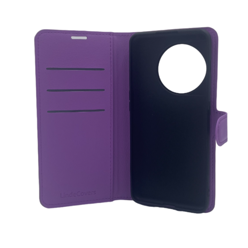 LindeCovers OnePlus 11 PU-Læder Flip 8 Violet