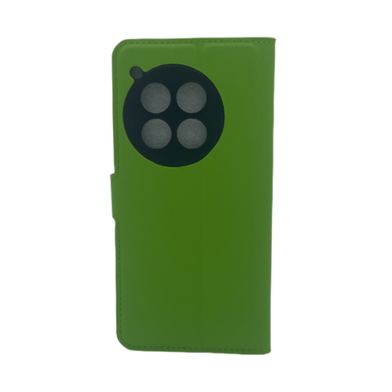 LindeCovers OnePlus 12 - PU Litchi Læder Flip Cover 6 Green