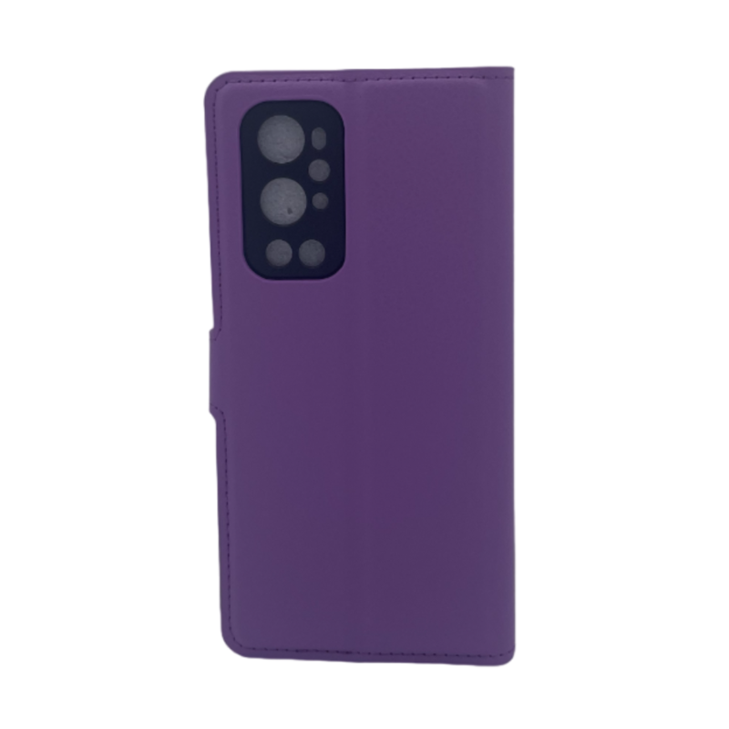 LindeCovers OnePlus 9 Pro - PU Litchi Læder Flip Cover 8 Violet