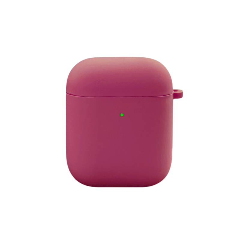 LindeCovers AirPods 1/2 Gen - Silikone Cover 21 Rose red
