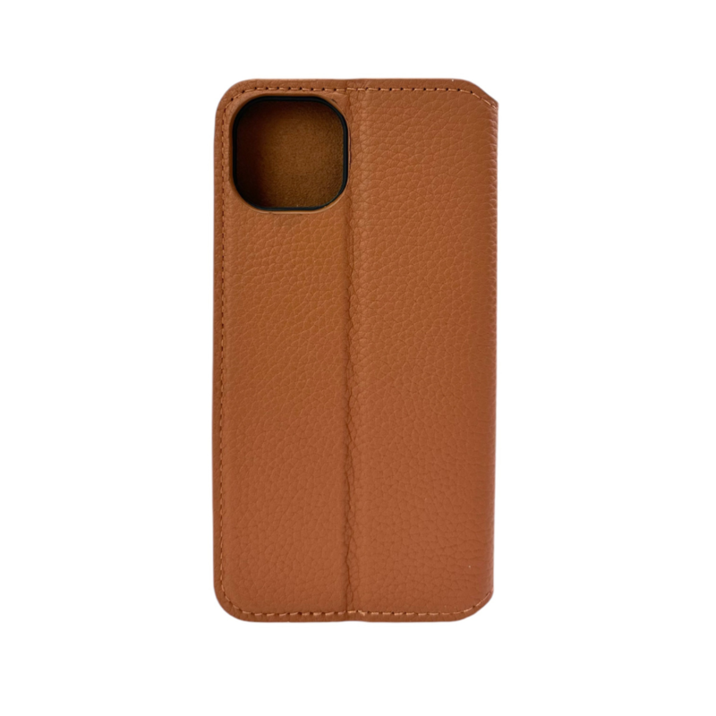 LindeCovers iPhone 12 Pro Max - Ægte Læder Flip Cover Brown