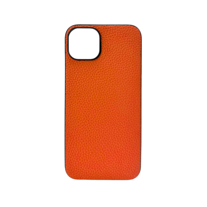 LindeCovers iPhone 11 - Ægte Læder Bagside Cover Orange