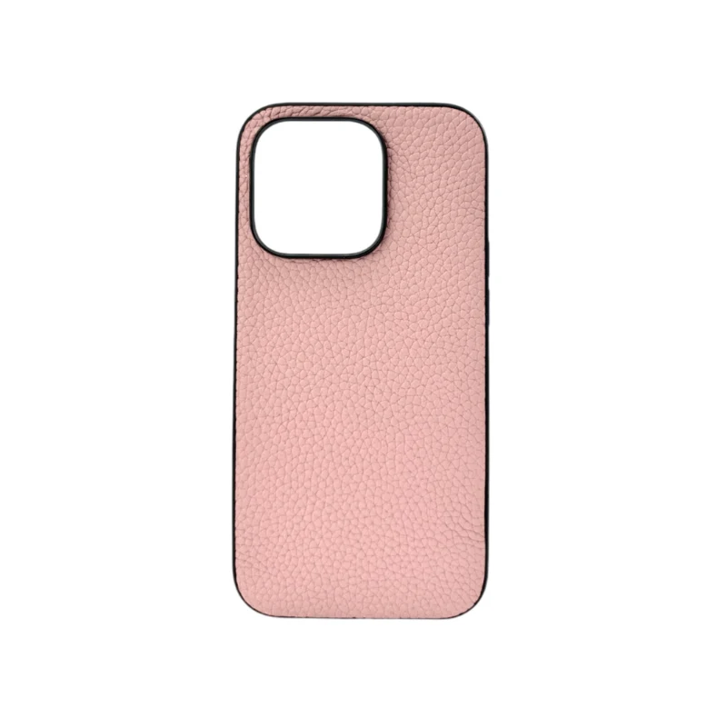 LindeCovers iPhone 15 Pro - Ægte Læder Bagside Cover Pink