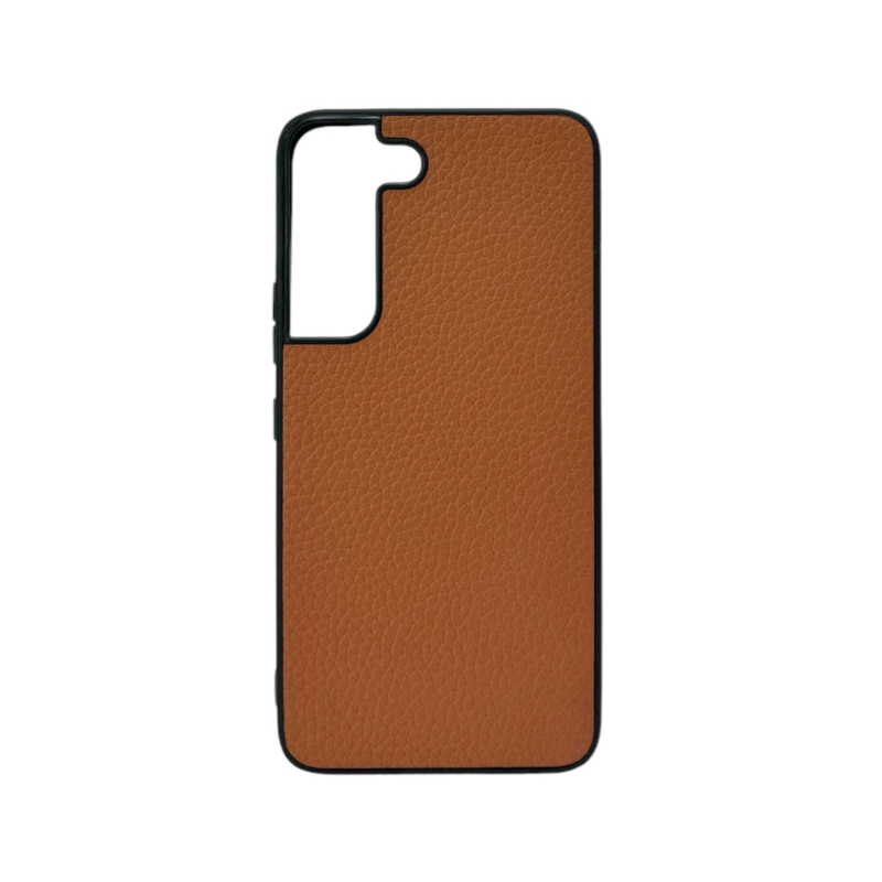 LindeCovers Samsung Galaxy S22 - Ægte Læder Bagside Cover Brown