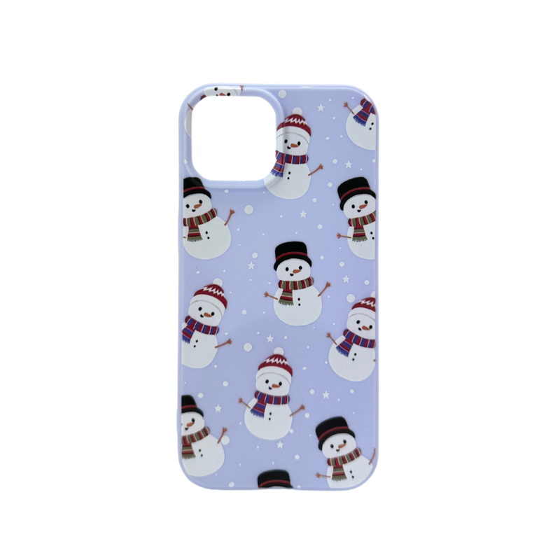 LindeCovers iPhone 12/12 Pro - Julemotiv Bagsidecover Silikone Snowman Wonderland