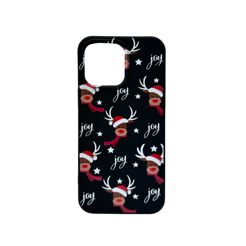 LindeCovers iPhone 14 Pro Max - Julemotiv Bagsidecover Silikone Dancing Rudolph Delight