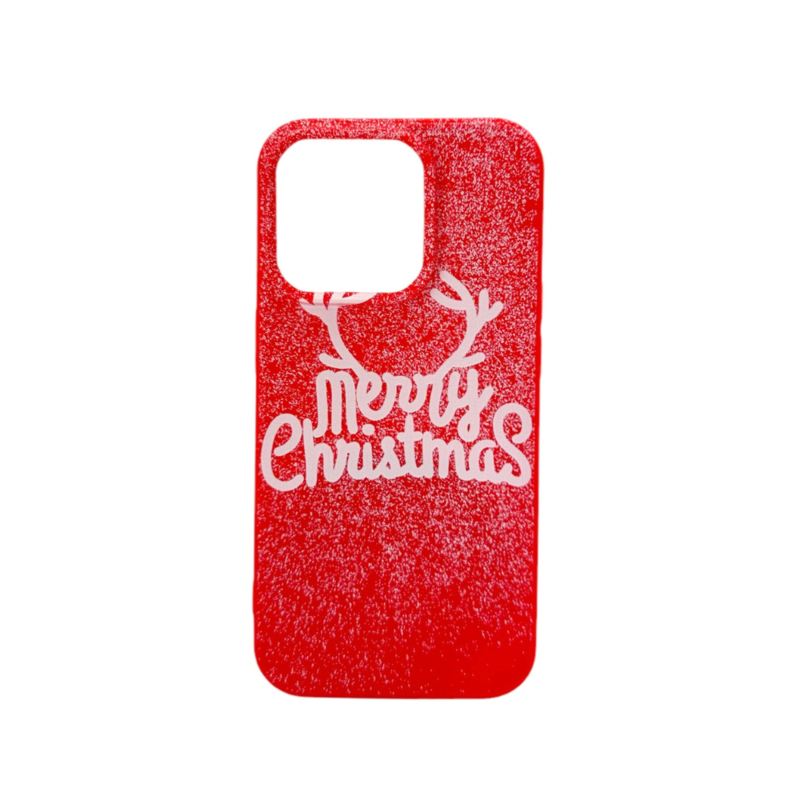 LindeCovers iPhone 15 Pro - Julemotiv Bagsidecover Silikone Merry Christmas