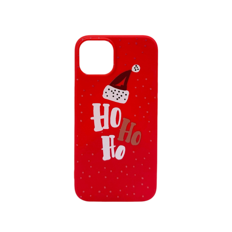 LindeCovers iPhone 15 - Julemotiv Bagsidecover Silikone Ho Ho Ho
