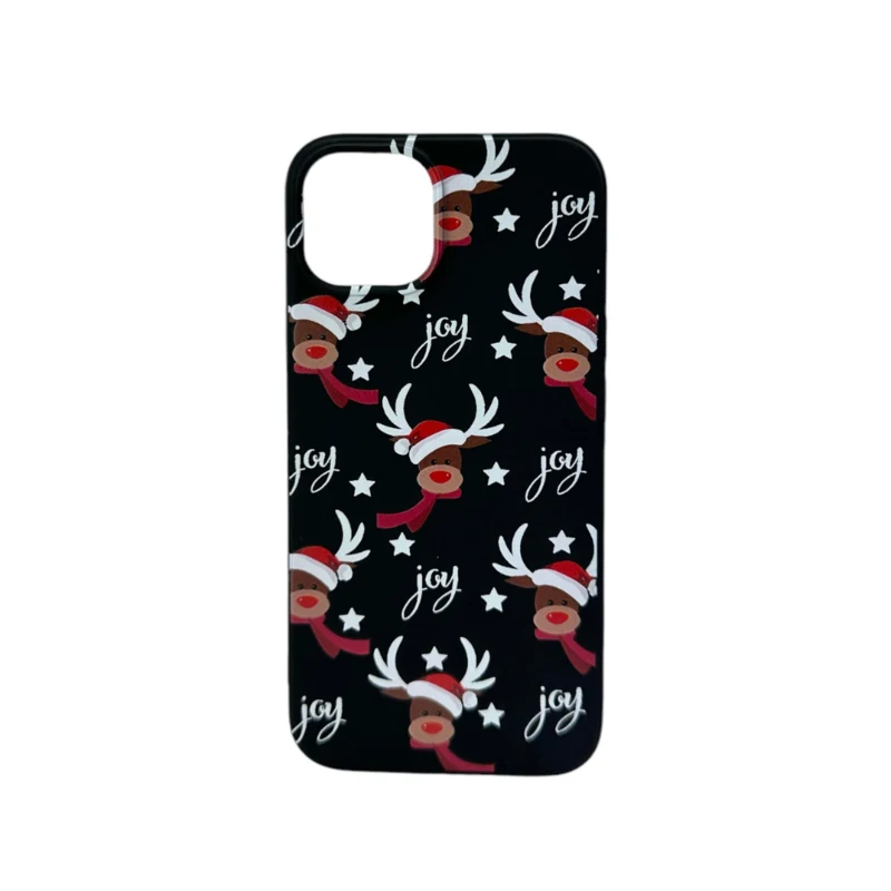 LindeCovers iPhone 15 Plus - Julemotiv Bagsidecover Silikone Dancing Rudolph Delight