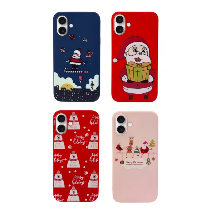 LindeCovers iPhone 16 Plus - Julemotiv Bagsidecover Silikone