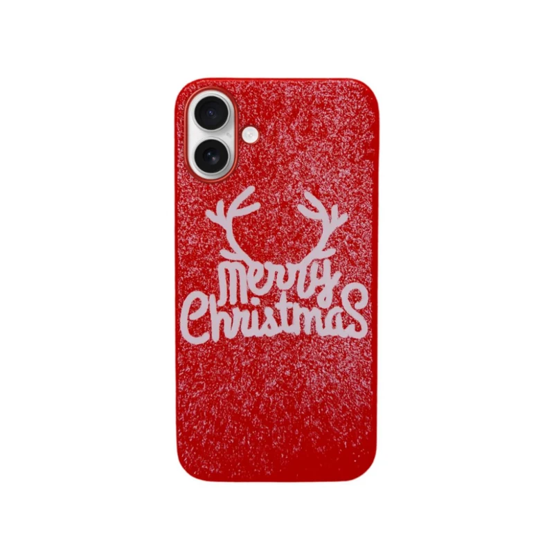 LindeCovers iPhone 16 Plus - Julemotiv Bagsidecover Silikone Merry Christmas