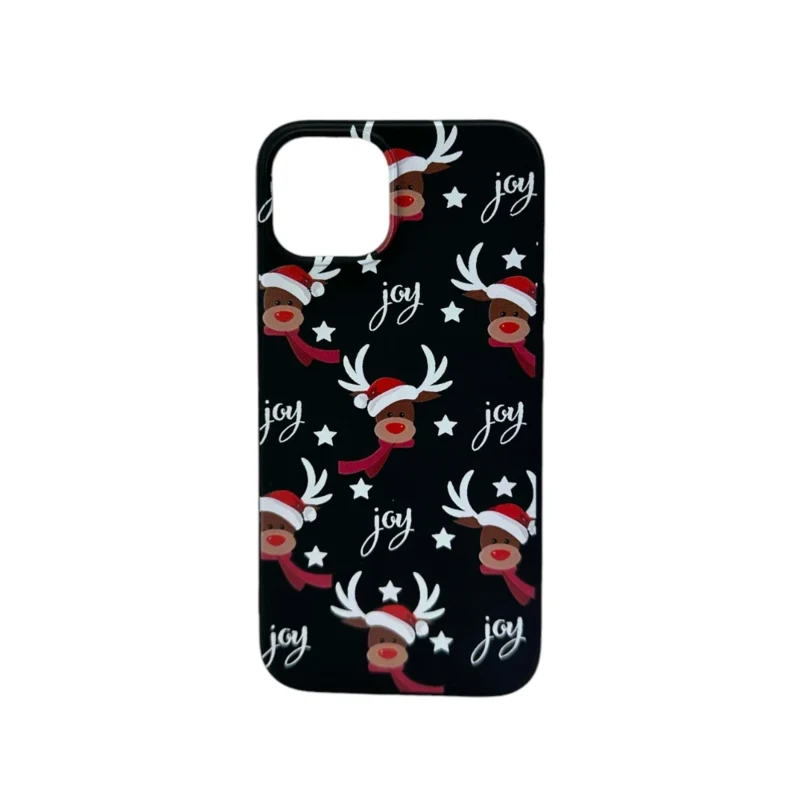 LindeCovers iPhone 16 Pro - Julemotiv Bagsidecover Silikone Dancing Rudolph Delight