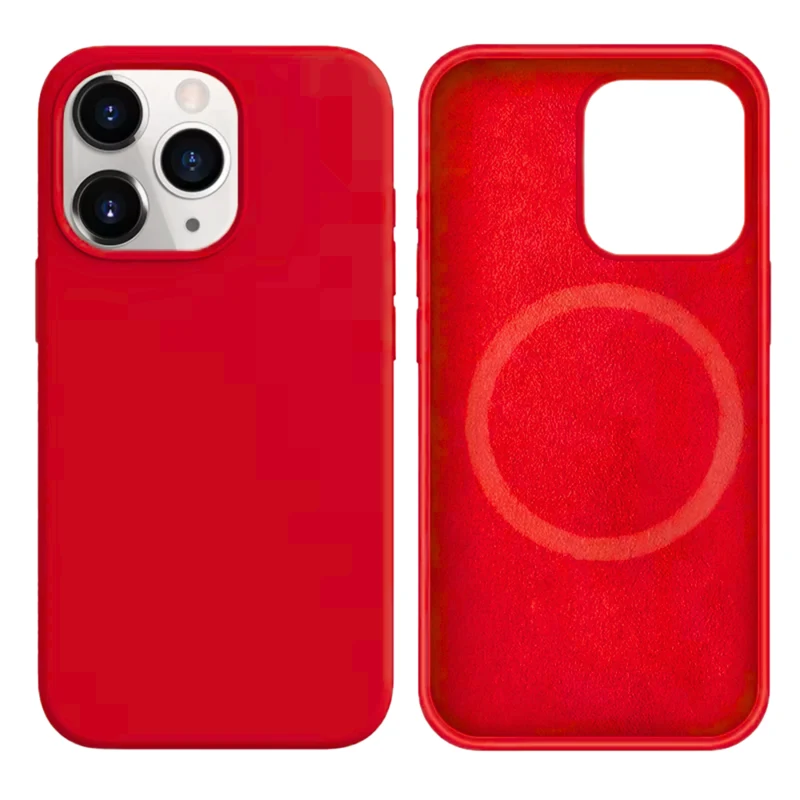 LindeCovers iPhone 12/12 Pro Silikonecover - MagSafe Kompatibel 39 Cranberry