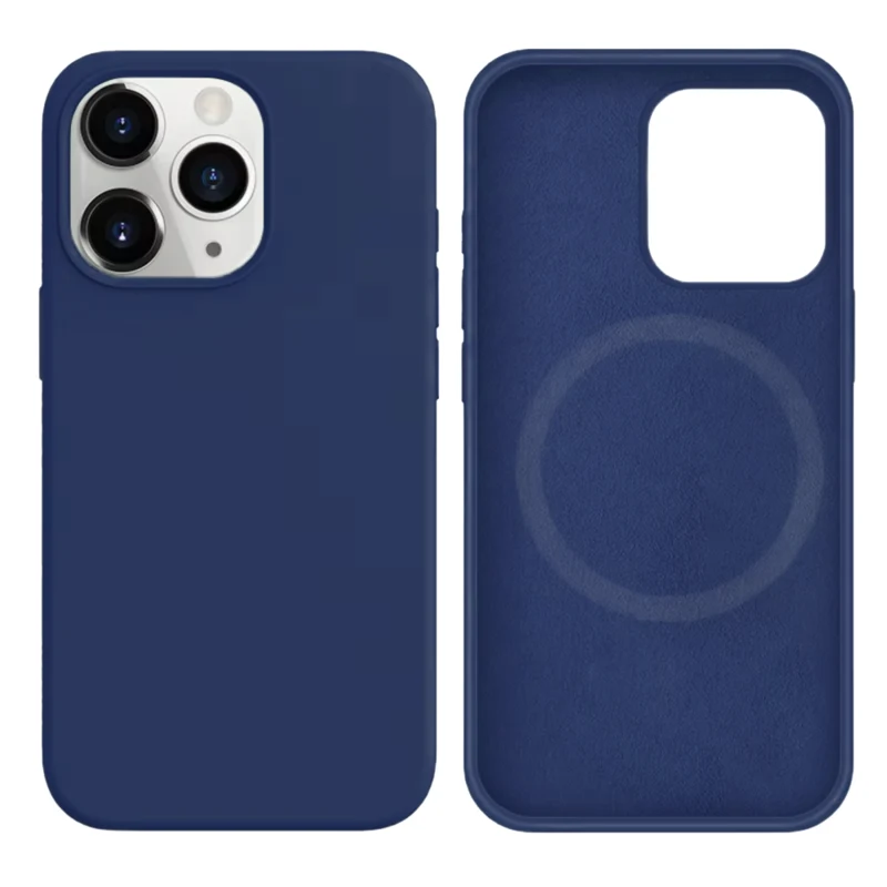 LindeCovers iPhone 12/12 Pro Silikonecover - MagSafe Kompatibel 57 Ice Ocean Blue