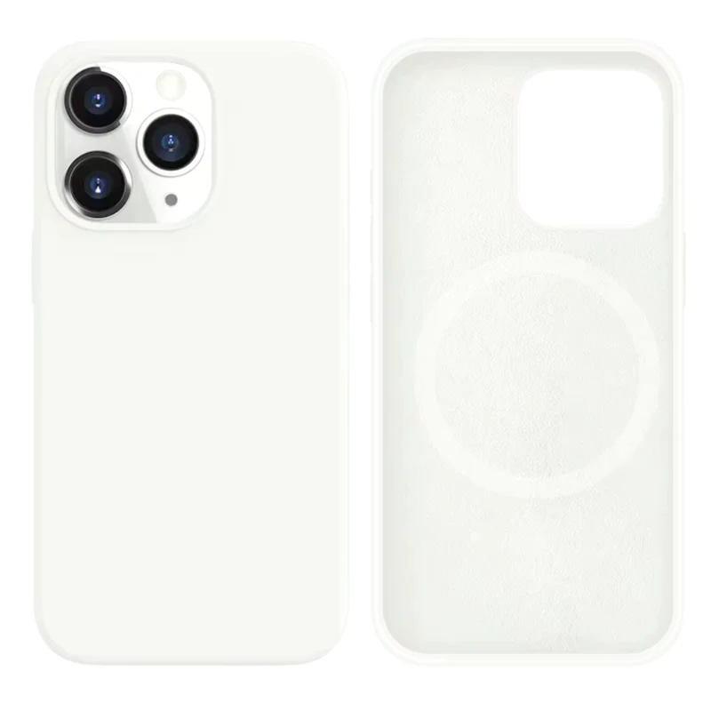 LindeCovers iPhone 12 Pro Max - Silikonecover til trådløs opladning 9 White