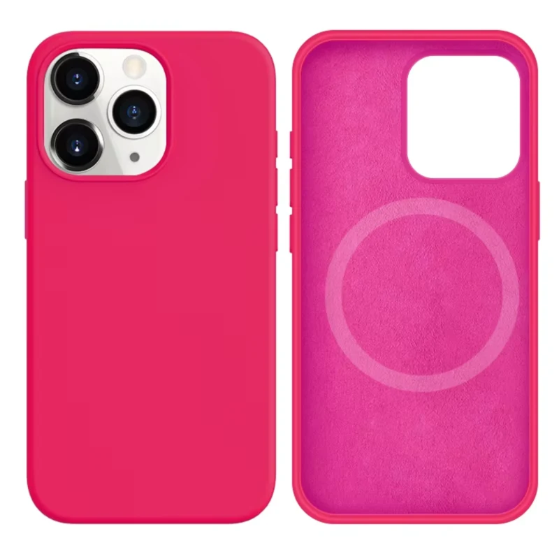 LindeCovers iPhone 12 Pro Max - Silikonecover til trådløs opladning 47 Fluorescent