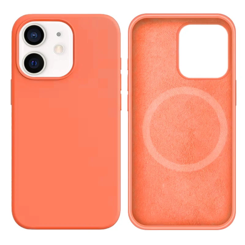LindeCovers iPhone 12 Mini Silikonecover - MagSafe Kompatibel 42 New Peach