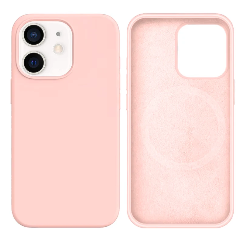 LindeCovers iPhone 12 Mini Silikonecover - MagSafe Kompatibel 19 Pink Sand