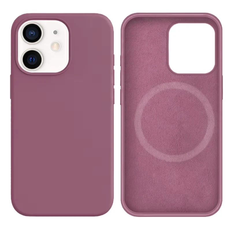 LindeCovers iPhone 12 Mini Silikonecover - MagSafe Kompatibel 62 Black Currant