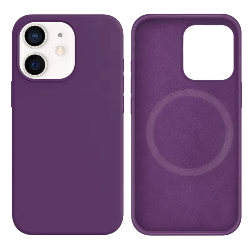 LindeCovers iPhone 12 Mini Silikonecover - MagSafe Kompatibel 45 Purple